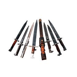 Lot of 8 Foreign Bayonets