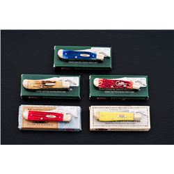 Lot of 5 New-in-the-Box Case ''Russlock'' Knives