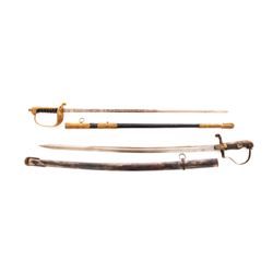 Lot of Two (2) Lion's Head Swords
