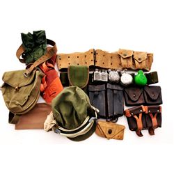 Misc. 20th C. Web Gear  Leather Pouches