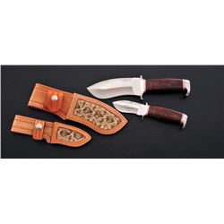 Lot of 2 Custom Knives, by C. Clifton