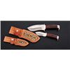 Image 1 : Lot of 2 Custom Knives, by C. Clifton