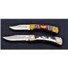 Image 1 : Lot of 2 Custom D. Yellowhorse Buck Knives