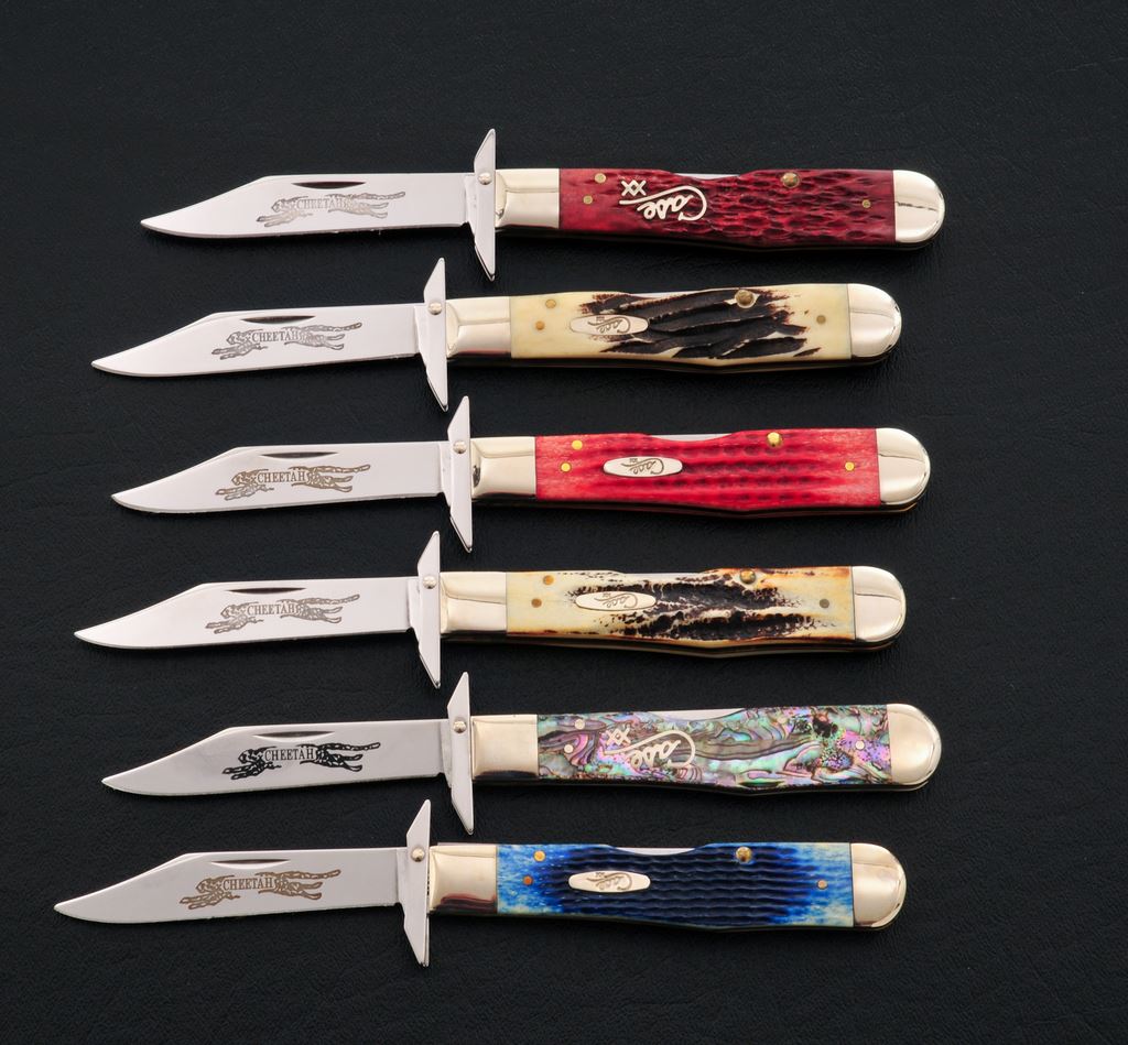 Lot of 6 NewinBox Case ''Cheetah'' Knives