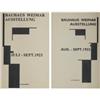 Image 1 : DRAFT AND FINAL FLYER FOR THE BAUHAUS WEIMAR EXHIBITION, 1923