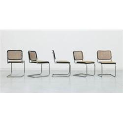 SET OF FIVE "B32" CHAIRS, CA. 1931