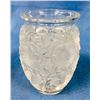 Lalique Frosted Crystal Bagatelle Bird Vase