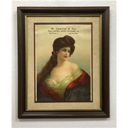 Great Advertising Framed Poster Of Victorian Lady