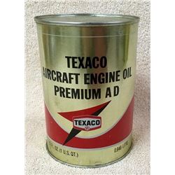 Texaco Aircraft Quart Oil Can