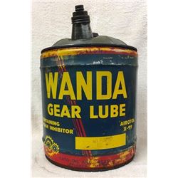 Rare Wanda 5 Gallon Gear Grease Can