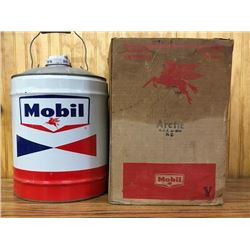 Mobil 5 Gallon Oil Can