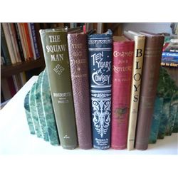 6 Western Novel Books - Two Signed