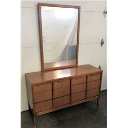 Mid Century Dresser & Mirror
