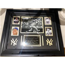 Mikey Mantle Signed Frame