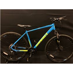 BLUE DIAMONDBACK TRACE 21 SPEED FRONT SUSPENSION MOUNTAIN BIKE WITH FULL DISC BRAKES
