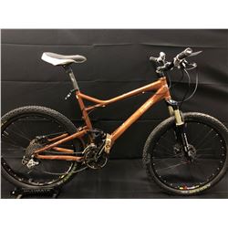 BROWN GIANT TRANCE 27 SPEED FULL SUSPENSION MOUNTAIN BIKE WITH FULL DISC BRAKES