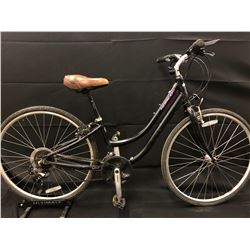 BLACK NORCO COMFORT FORM 21 SPEED EASY STEP HYBRID BIKE