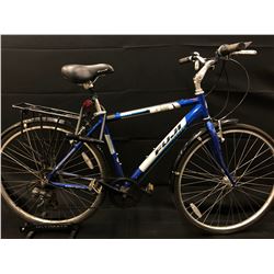 BLUE FUJI CROSSTOWN 21 SPEED HYBRID BIKE