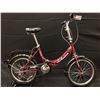 Image 1 : RED SCHWINN TANGO 6 SPEED FOLDING BIKE