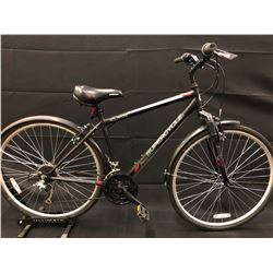 BLACK SUPERCYCLE SOLARIS 18 SPEED FRONT SUSPENSION MOUNTAIN BIKE
