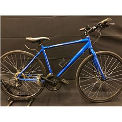 BLUE CCM VECTOR 21 SPEED HYBRID BIKE