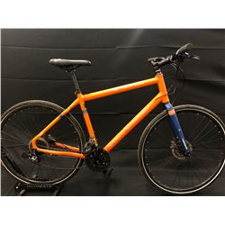 ORANGE NORCO INDIE 27 SPEED HYBRID BIKE WITH FULL DISC BRAKES