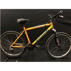 ORANGE KONA BLAST 24 SPEED FRONT SUSPENSION MOUNTAIN BIKE (NO BRAKES)