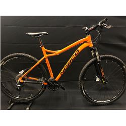 ORANGE NORCO STORM 27 SPEED FRONT SUSPENSION MOUNTAIN BIKE WITH FULL DISC BRAKES