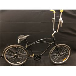 BLACK ELECTRA SINGLE SPEED HIGH BAR CHOPPER/CRUISER BIKE