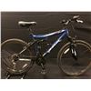 Image 1 : BLUE NAKAMURA MONSTER FOUR 18 SPEED FULL SUSPENSION MOUNTAIN BIKE