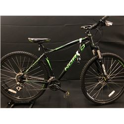 BLACK NORCO STORM 24 SPEED FRONT SUSPENSION MOUNTAIN BIKE WITH FULL DISC BRAKES