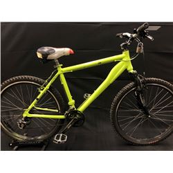 GREEN 24 SPEED FRONT SUSPENSION MOUNTAIN BIKE
