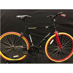BLACK THRUSTER SINGLE SPEED ROAD BIKE