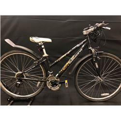 BLACK NAKAMURA HYBRID 21 SPEED FRONT SUSPENSION HYBRID BIKE