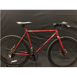 ORANGE ARIES 7 SPEED ROAD BIKE WITH FULL DISC BRAKES (CHAIN TWISTED)