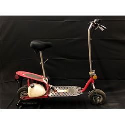 RED GAS POWERED 2 WHEEL SCOOTER