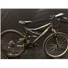 Image 1 : GREY COLUMBIA MECCA 21 SPEED FULL SUSPENSION MOUNTAIN BIKE (NO BACK BRAKE)