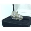Image 2 : ONE LADIES 14KT WHITE GOLD DIAMOND SET DRESS RING, ROUND SHAPED HALO CLUSTER OF 23 ROUND BRILLIANT