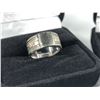 Image 3 : 3 PCS TOTAL: 1- ONE LADIES 10KT WHITE GOLD BAND STYLE WEDDING OR DRESS RING 8.28MM WIDE,  WEIGHS