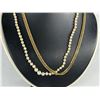 Image 1 : 2 PCS TOTAL: 1- ONE 14KT YELLOW GOLD HERRING BONE CURBED LINK CHAIN, WEIGHS 12.0 GRAMS, 53CM LONG,