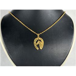 2 PCS TOTAL: 1- ONE 22KT YELLOW GOLD FACETED CABLE LINK CHAIN, WEIGHS 16.80 GRAMS, 47CM LONG, S