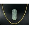 Image 1 : 2 PCS TOTAL: 1- ONE 22KT YELLOW GOLD FACETED CABLE LINK CHAIN, WEIGHS 18.40 GRAMS, 50CM LONG,