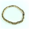 Image 3 : 2 PCS TOTAL: 1- ONE 8KT YELLOW GOLD AND RHODIUM FINISH BYZANITE LINK BRACELET, WEIGHS 40.80 GRAMS,