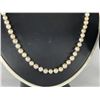 Image 4 : 6 PCS TOTAL: 1- ONE OPERA LENGTH STRAND OF ROUND WHITE JAPANESE AKOYA CULTURED PEARLS, 94 PEARLS,