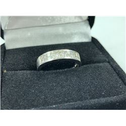 LADIES 14KT WHITE GOLD DIAMOND SET DRESS ANNIVERSARY RING