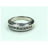 Image 1 : LADIES 14K WHITE GOLD DIAMOND SET DRESS OR ANNIVERSARY RING
