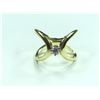 Image 2 : LADIES 14K YELLOW AND WHITE GOLD DIAMOND SET DRESS RING
