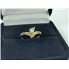 Image 1 : LADIES 20KT YELLOW GOLD DIAMOND SET DRESS RING