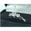 Image 2 : LADIES 14KT WHITE GOLD TRINITY DESIGN DRESS RING