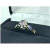 Image 1 : LADIES 10KT YELLOW GOLD AND WHITE GOLD ALEXANDRITE AND